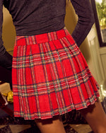 Eve Pleated Plaid Mini Skirt