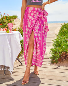 Darla Wrap Midi Skirt