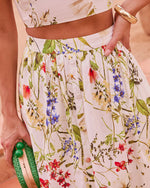 Soft Shift Floral Maxi Circle Skirt