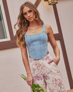 Wild Lover Denim Corset Top