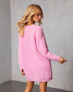 Isaura Cable Knit Sweater Dress