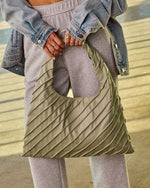 Teresita Textured Vegan Leather Tote Bag