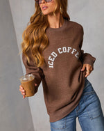 Iced Coffee Babe Graphic Sweatshirt