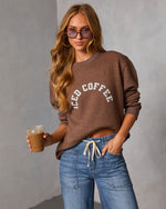 Iced Coffee Babe Graphic Sweatshirt