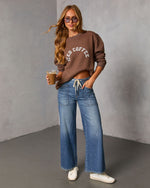 Iced Coffee Babe Graphic Sweatshirt