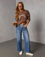 Iced Coffee Babe Graphic Sweatshirt