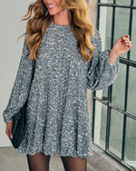 Dilena Shift Sequin Mini Dress