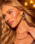 Lolah Geometric Chain Link Drop Earrings