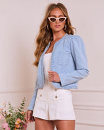 Sidney Braided Trim Twill Jacket