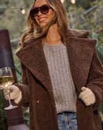 Vionae Vegan Leather Faux Fur Trim Gloves