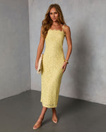 First Look Lace Midi Dress