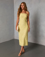 First Look Lace Midi Dress