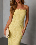 First Look Lace Midi Dress