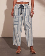 Grayson Rigid Color Block Mid Rise Straight Leg Jeans