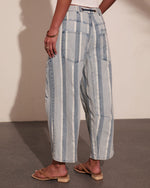 Grayson Rigid Color Block Mid Rise Straight Leg Jeans