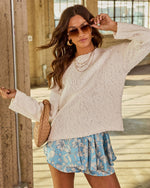 White % Styled Softly Oversized Knit Sweater-5