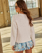 White % Styled Softly Oversized Knit Sweater-4