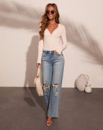 Soft Devotion Knit Lace Trim Top