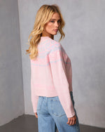 Cozy Aura Fair Isle Printed Cardigan