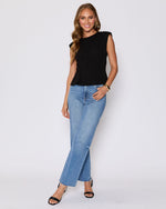 Black % Cory Twist Front Tee-2