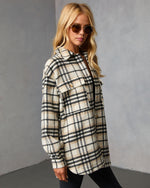 Cabin Cutie Plaid Shirt Jacket