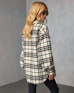 Cabin Cutie Plaid Shirt Jacket