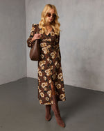 Sierana Printed Midi Dress