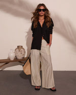 Radiant Horizon Striped Wide Leg Pants