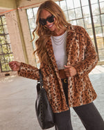 Sanderson Faux Fur Leopard Print Jacket