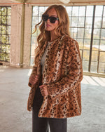 Sanderson Faux Fur Leopard Print Jacket