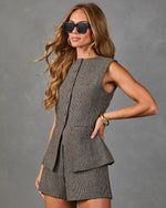 Windsor Lane Plaid Vest Top
