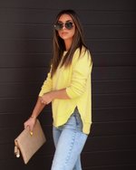 Lemon % Al Fresco Cotton Blend Knit Pullover-2