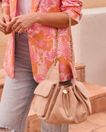 Margy Quilted Stitch Faux Suede Crossbody Bag