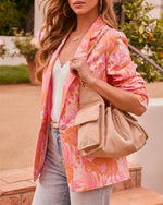 Margy Quilted Stitch Faux Suede Crossbody Bag