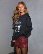 Merrier With A Martini Graphic Sweater