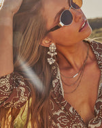 Calira Drop Gemstone Earrings