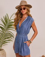 Shoreline Bay Chambray Romper