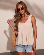 Lariah Linen Blend Tank Top