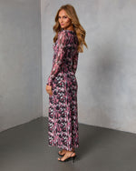 Karita Printed Bust Cut Out Maxi Dress