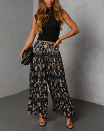 Whimsy Dust Printed Pleated Pants