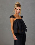 Izzy Lace Trim Tank Sleeveless Top
