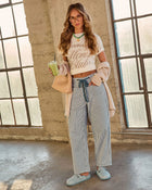 Lumen Pinstripe Rigid Straight Leg Jeans