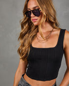 Kesia Corset Knit Tank Top