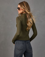Kenlie Ribbed Turtleneck Top