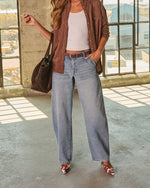 Emrie Mid Rise Barrel Leg Jeans