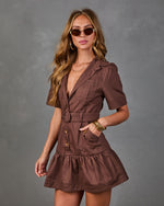 Falling For It Belted Mini Dress