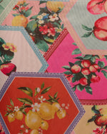 Sculpting Sol Strapless Floral Fruit Print Midi Dress