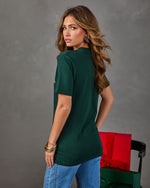 Nice List Cotton Graphic Short Sleeve Top