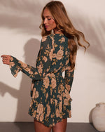 Twilight Chai Waist Tie Romper
