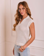 Clean Finish Open Knit Top